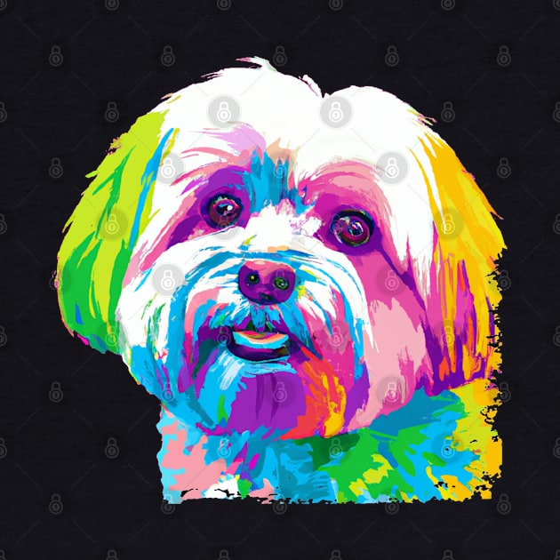 Maltese Pop Art - Dog Lover Gifts by PawPopArt